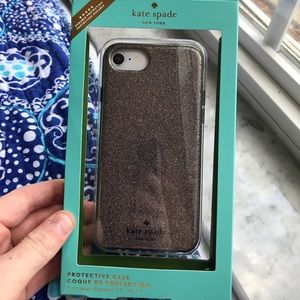 Kate Spade iPhone 6/6s/7/8 glitter case